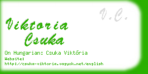 viktoria csuka business card