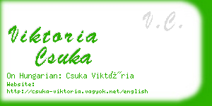 viktoria csuka business card